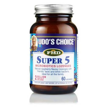 picture of Udo's Choice Super 5 Microbiotic Lozenges 60 capsules