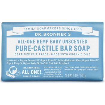 picture of Dr. Bronner's Pure Castile Bar Baby Unscented Soap
