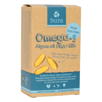 picture of testa omega-3 algae oil soft gels