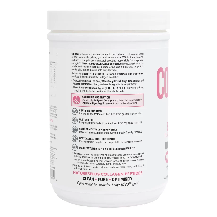 NaturesPlus Collagen Peptides Berry Lemonade